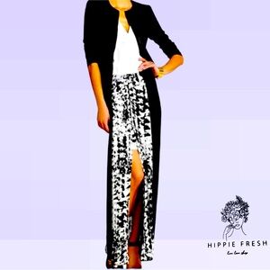 BCBGMaxAzria Jane Printed Maxi Skirt Black/ Comb New With Tags Size XS